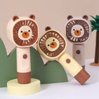 Portable Fan Cute Animal Design Rechargeable Lightweight Quiet Personal Handheld Fan