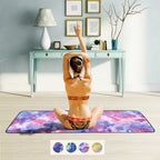 Women Non-Slip Yoga Mat Soft Thick Padding Eco-Friendly Material Stylish Design