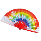 Women's Folding Fan with Creative Drag Motif Lightweight Stylish Accessory