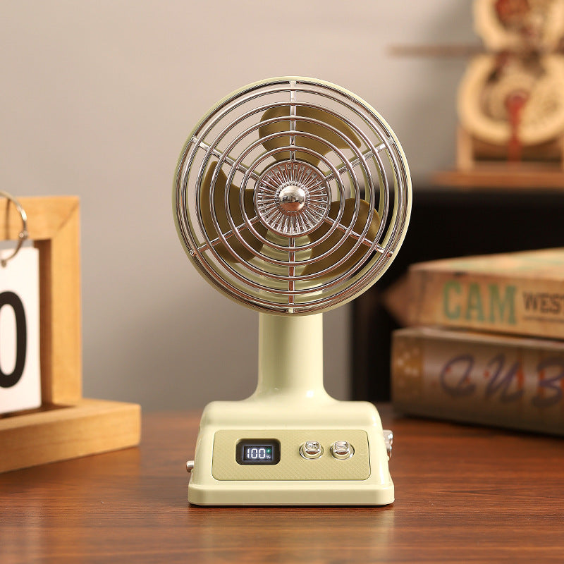 Harrow Adjustable Tabletop Personal Fan with Digital Display Quiet Operation Compact Design