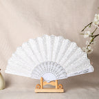 Ladies Elegant Lace Fan Lightweight Durable Stylish Accessory for Weddings and Parties