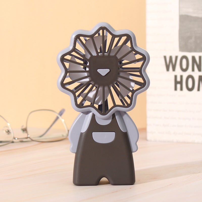 Portable Mini Fan Creative Figure Design Lightweight Handheld Personal Fan