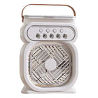 Portable Rechargeable Evaporative Desktop Air Cooler Fan with Leather Handle
