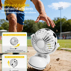 Unisex Table Fan Compact Portable Quiet Adjustable Tilt Desk Cooler
