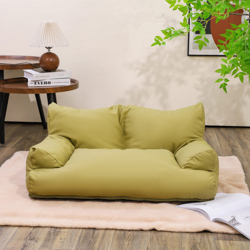 Pet Bed with Comfortable Padding and Non-Slip Bottom for Dogs and Cats