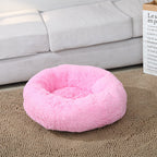 Fluffy Dog Bed Hypoallergenic Soft Round Non-Slip Machine Washable