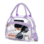 Ladies Transparent Cooler Bag PVC Material Spacious Clear Insulated Tote with Adjustable Strap