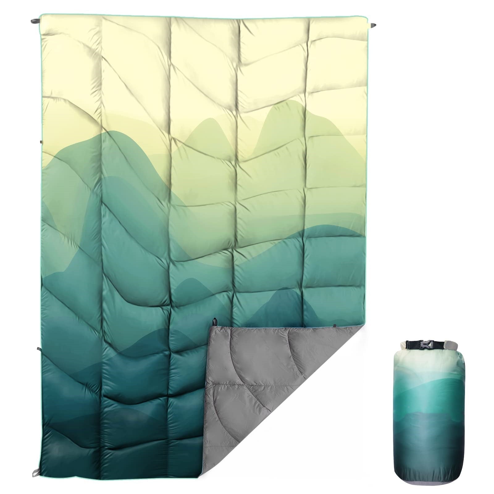 Unisex Portable Wearable Blanket with Compression Design for Outdoor and Home Use