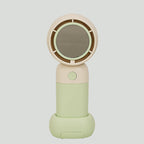 Portable Handheld Fan with Built-in Mirror Lightweight Rechargeable Personal Cooling Fan