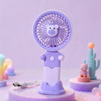 Portable USB Fan with Flexible Holder Lightweight Quiet Operation for Women