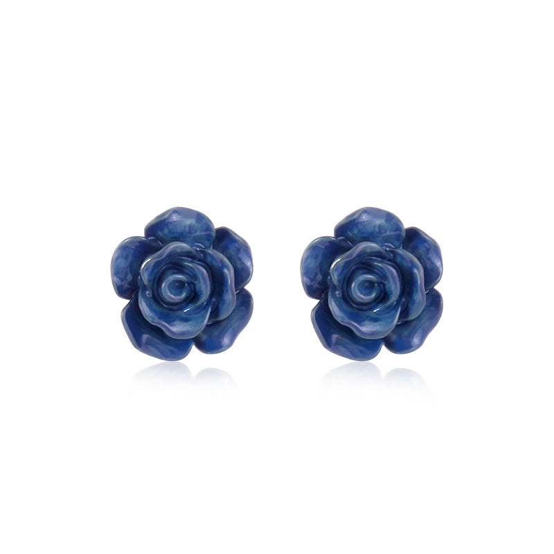 Women's Lightweight Star Earrings Enamel Flag Design Fishhook Closure Zinc Alloy