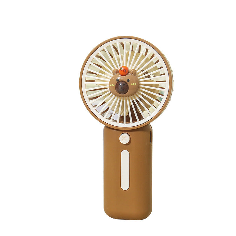 Portable USB Rechargeable Handheld Fan with Clip and Quiet Brushless Motor