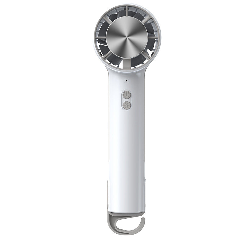 Handheld Portable Mini Fan Rechargeable Battery Lightweight Compact with Hook