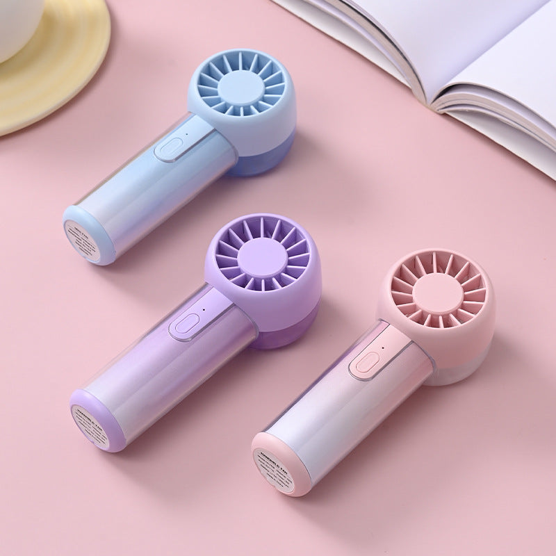 Portable Mini Hand Fan USB Rechargeable Quiet Handheld Fan with Adjustable Speeds