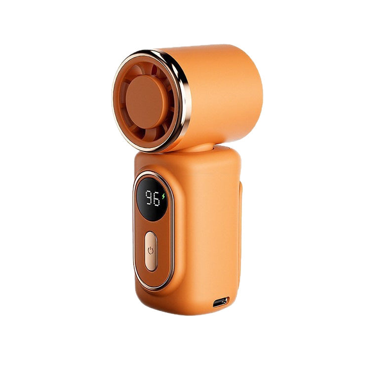 Portable Mini Fan USB Rechargeable with LED Display Lightweight Personal Cooling Fan for Women