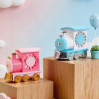 Creative Toy Locomotive Model for Kids Durable Plastic Movable Parts Bright Colors