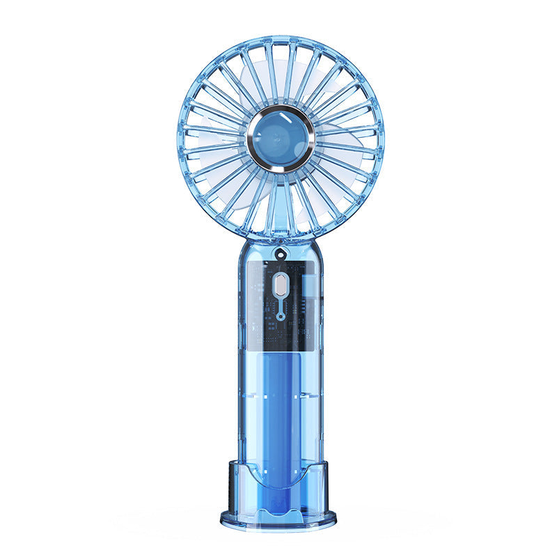 Portable Hand Fan Lightweight USB Rechargeable Handheld Fan with Multiple Speeds and Long Battery Life