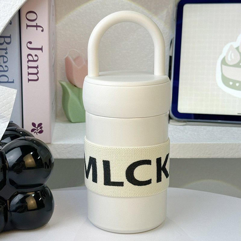Women's Multifunctional Thermal Mug with Insulation and Carry Handle for Hot and Cold Drinks
