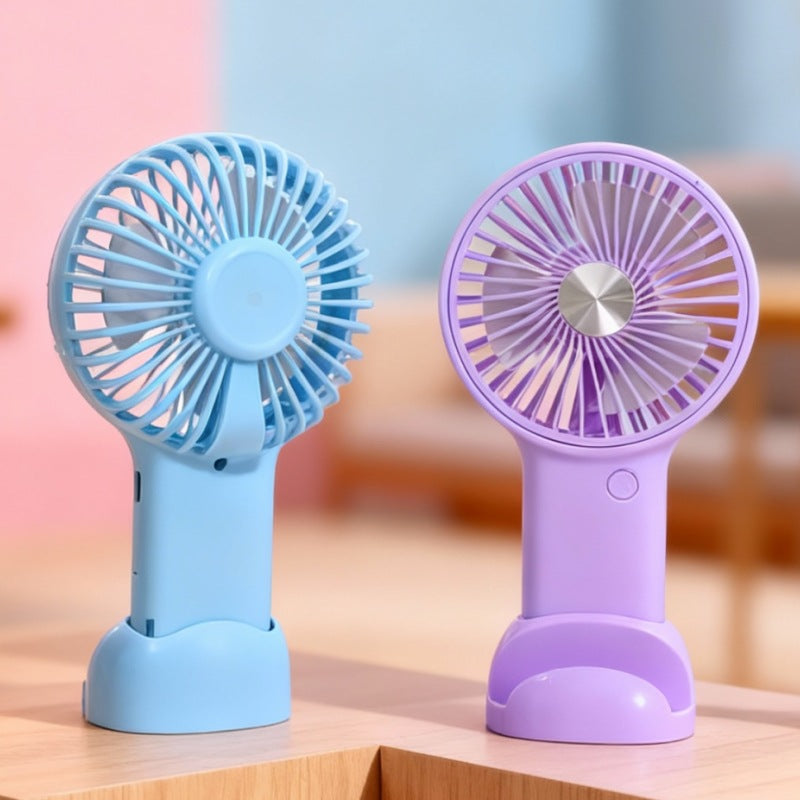 Portable Handheld Fan with Variable Speed Control USB Rechargeable Ergonomic Compact Design