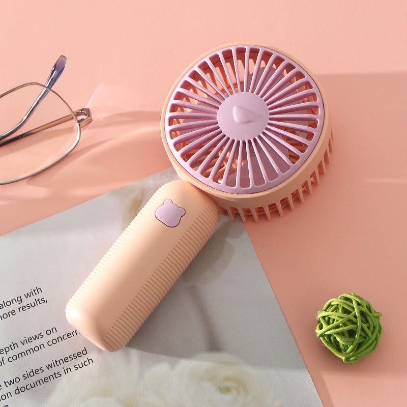 Portable Handheld Fan USB Rechargeable Lightweight Compact for Travel and Office