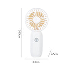 Portable Hand Fan Compact Lightweight Rechargeable Personal Cooling Fan