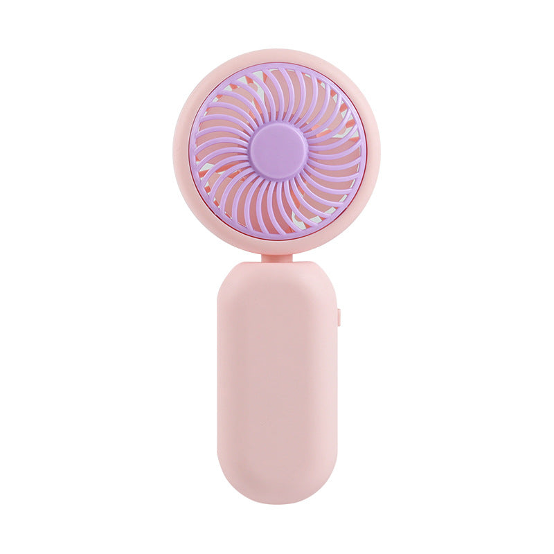 Portable Hand Fan Rechargeable USB Quiet DC Motor Adjustable Head Unisex
