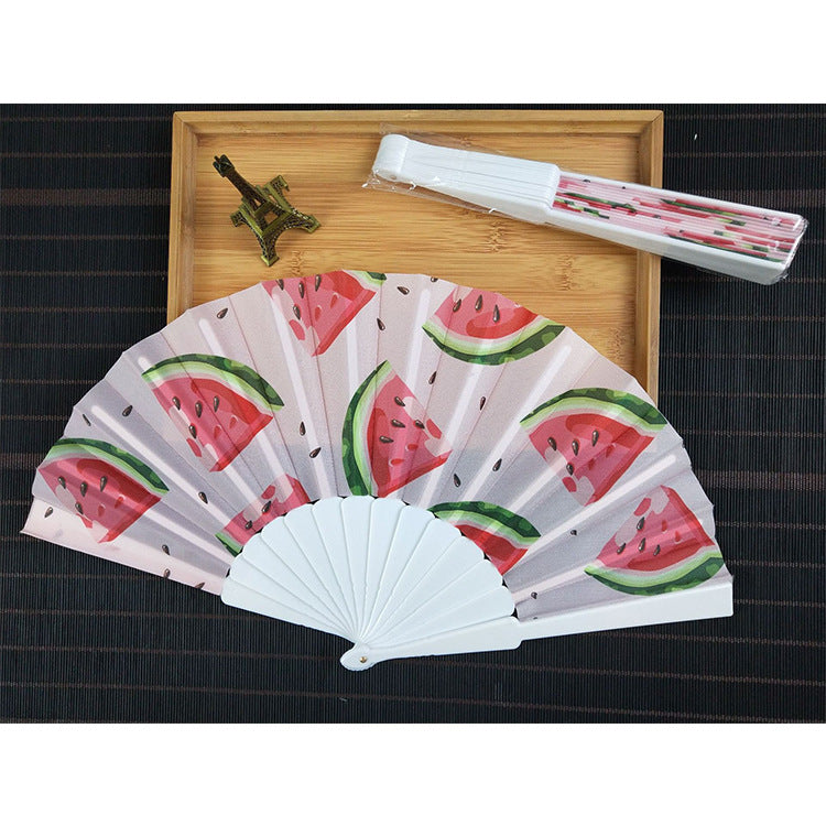 Ladies Fan With Shimmering Scale Pattern Lightweight Foldable Handheld Fan for Women