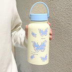 Insulated Stainless Steel Water Bottle with Hello Kitty Design for Women