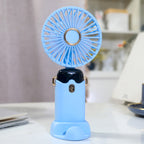 Portable Handheld Fan USB Rechargeable Flexible Tilt Compact Lightweight Personal Cooling Fan