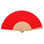 Ladies Folding Hand Fan Lightweight Breathable Fabric Elegant Design