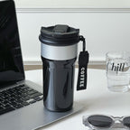 Ladies Stainless Steel Insulated Thermal Mug with Leak-Proof Lid and Floral Design