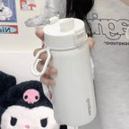 Insulated Stainless Steel Drinking Vessel with Flip Lid for Women