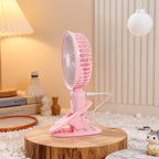 Unisex Table Fan with Clip Portable 3-Speed Adjustable 360° Swivel Quiet Operation