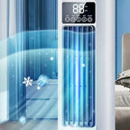 Oscillating Tower Fan Slim Design Whisper-Quiet DC Motor Adjustable Louvers Unisex One Size