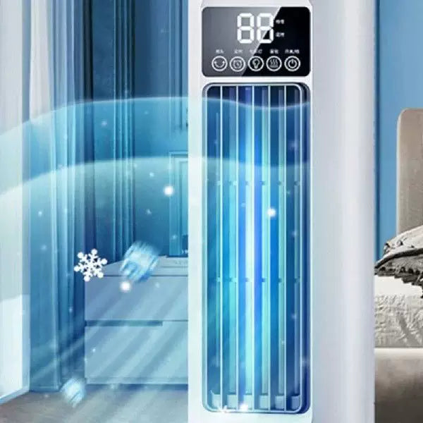 Oscillating Tower Fan Slim Design Whisper-Quiet DC Motor Adjustable Louvers Unisex One Size