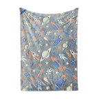 Brehn Unisex Dino Fleece Blanket Soft Warm Microfiber Kids Dinosaur Throw Blanket