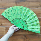 Handcrafted Ladies Fan with Exquisite Embroidery Lightweight Fabric Cooling Accessory