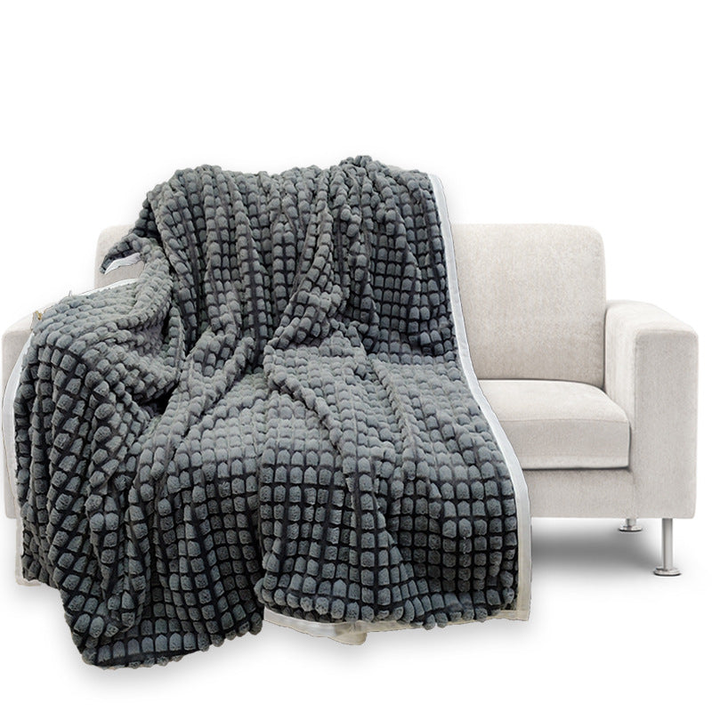 Brehn Wool Blanket Soft Warm Cozy Throw for Living Room Bedroom and Travel
