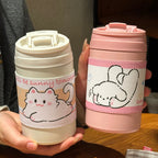 Women's Insulated Travel Cup Spill-Proof Lid Ergonomic Design BPA-Free