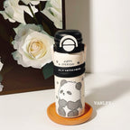 Women’s Insulated BPA-Free Plastic Water Bottle with Flip Cap and Cute Animal Design