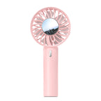 Harrow Ergonomic Handheld Cooling Fan Portable Rechargeable USB Fan with Adjustable Speeds