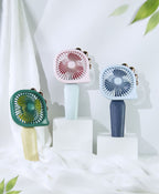 Compact Rechargeable Handheld Fan Portable Lightweight Adjustable Speed Quiet Operation