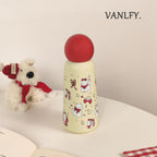 Insulated Water Bottle Double Wall Leak-Proof Lid Fruity Design Lightweight Reusable