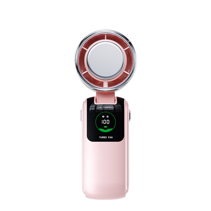 Turbo Cooling Handheld Fan Rechargeable Portable Quiet with Multiple Speeds and LED Indicator