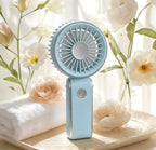 Portable Handheld Fan Rechargeable Battery Quiet Operation Compact Design