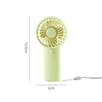 Portable Hand Fan Rechargeable Compact Lightweight Unisex Personal Cooling Device