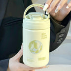 Ladies Insulated Travel Mug BPA-Free Plastic Self-Seal Spill-Proof Double-Walled Coffee Cup