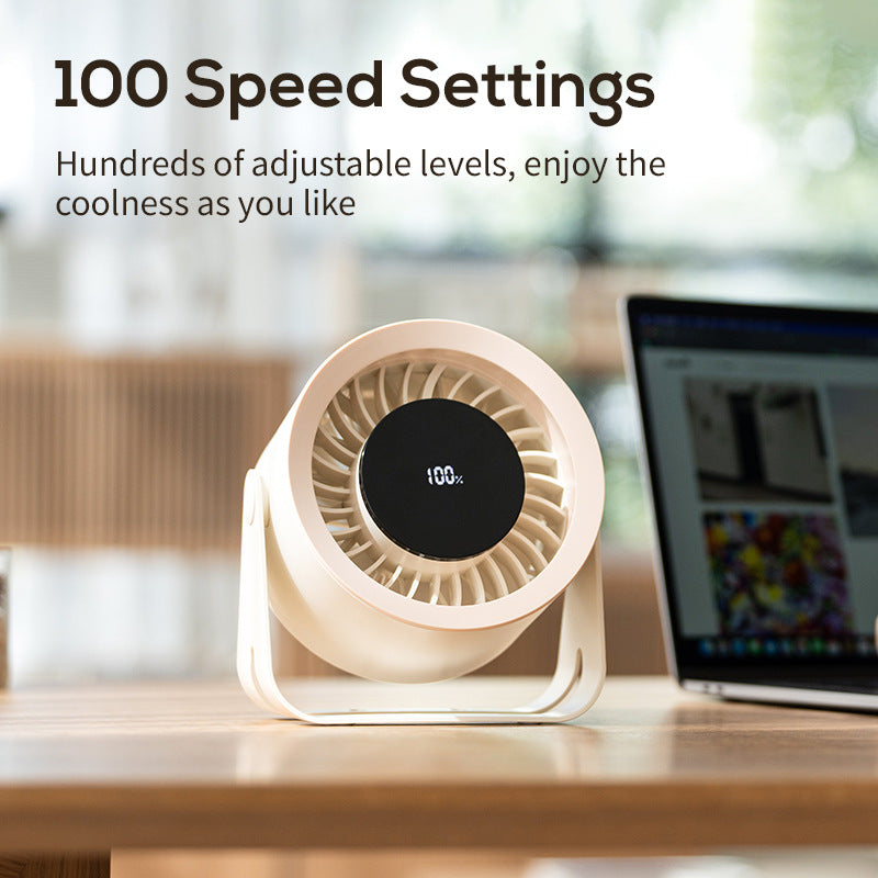 Portable Mini Fan Compact Quiet USB Rechargeable Adjustable Speeds for Travel Office Bedroom