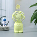 Mini Portable Fan with Star Attachment Unisex Compact Quiet Personal Fan