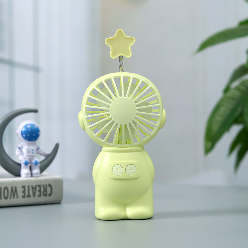 Mini Portable Fan with Star Attachment Unisex Compact Quiet Personal Fan
